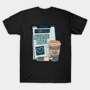 Pastel Nursing Life Nurse T-Shirt